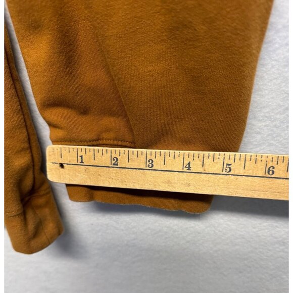 Love Olive Co Womens Mustard Brown Crew Neck Long Sleeve Sweatshirt Large - Picture 8 of 9